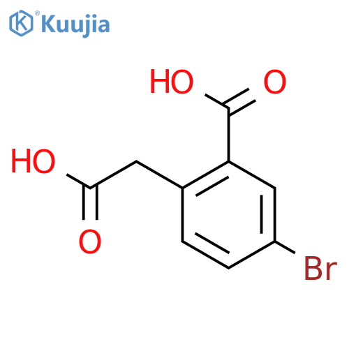 5-Bromo-2-Carboxymethyl-Benzoic Acid structure
