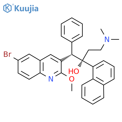 (1S,2S)-1-(6-bromo-2-metossichinolin-3-il)-4-(dimetilammino)-2-(naftalen-1-il)-1-fenilbutan-2-olo structure