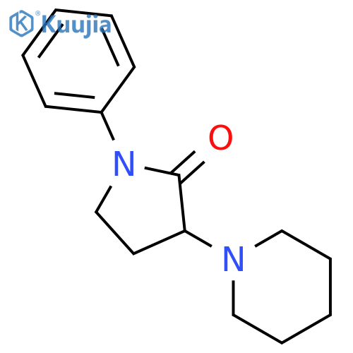2-Pyrrolidinone,1-phenyl-3-(1-piperidinyl)- structure