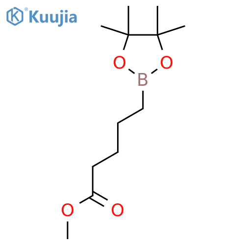 Methyl 5-(tetramethyl-1,3,2-dioxaborolan-2-yl)pentanoate structure
