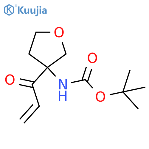 tert-butyl N-[3-(prop-2-enoyl)oxolan-3-yl]carbamate structure