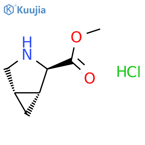 methyl rel-(1R,2R,5S)-3-azabicyclo[3.1.0]hexane-2-carboxylate;hydrochloride structure
