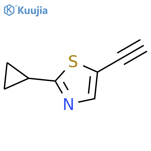 2-cyclopropyl-5-ethynyl-1,3-thiazole structure