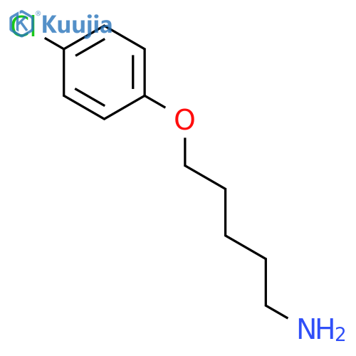 5-(4-chlorophenoxy)pentan-1-amine structure