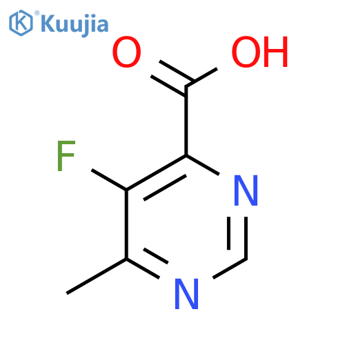 5-fluoro-6-methylpyrimidine-4-carboxylic acid structure