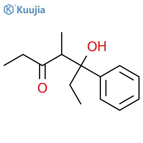 3-HEPTANONE, 5-HYDROXY-4-METHYL-5-PHENYL- structure