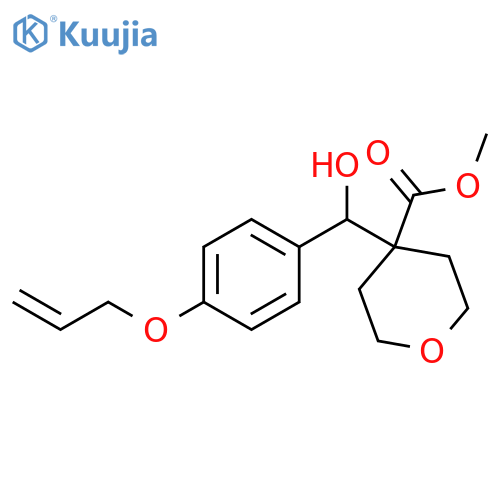 Methyl4-[[4-(Allyloxy)phenyl](hydroxy)methyl]tetrahydropyran-4-carboxylate structure