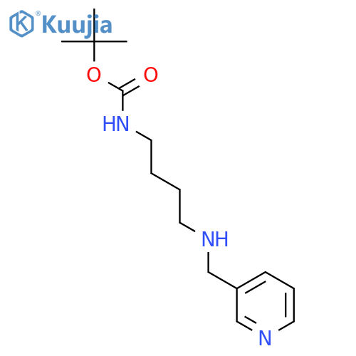 tert-butyl N-[4-(3-pyridylmethylamino)butyl]carbamate structure