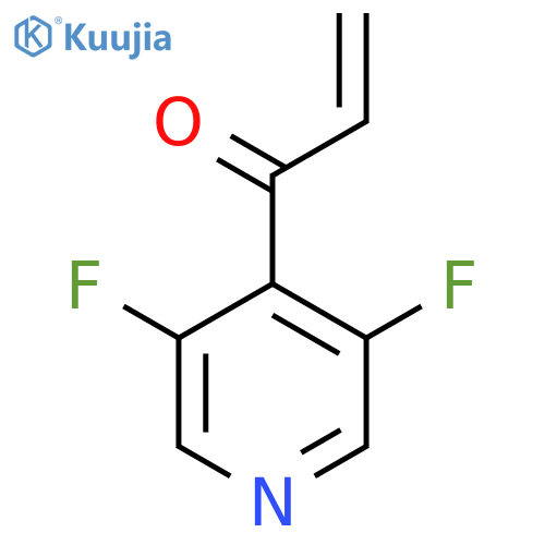 1-(3,5-difluoropyridin-4-yl)prop-2-en-1-one structure