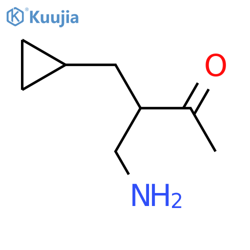 4-Amino-3-(cyclopropylmethyl)butan-2-one structure
