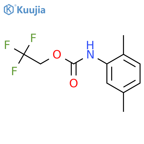 2,2,2-trifluoroethyl N-(2,5-dimethylphenyl)carbamate structure