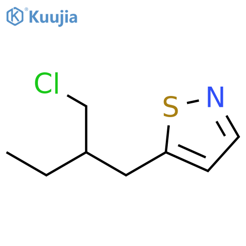 Isothiazole, 5-[2-(chloromethyl)butyl]- structure