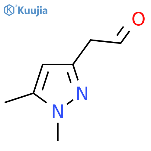 2-(1,5-dimethyl-1H-pyrazol-3-yl)acetaldehyde structure