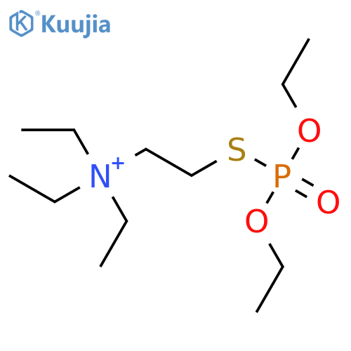 2-[(diethoxyphosphoryl)sulfanyl]-N,N,N-triethylethanaminium structure