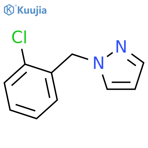 1-(2-chlorophenyl)methyl-1H-pyrazole structure