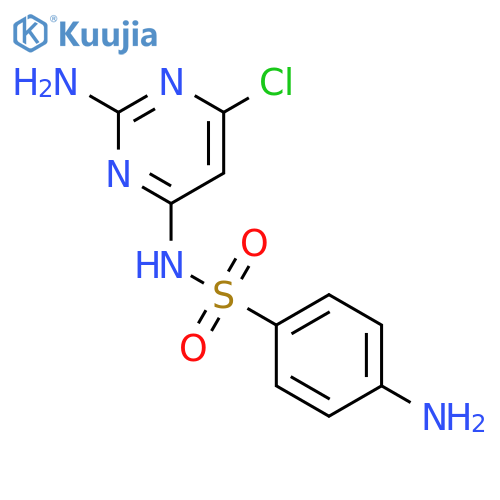 Benzenesulfonamide, 4-amino-N-(2-amino-6-chloro-4-pyrimidinyl)- structure