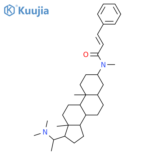 2-Propenamide, N-[(3β,5α,20S)-20-(dimethylamino)pregnan-3-yl]-N-methyl-3-phenyl-, (2E)- structure