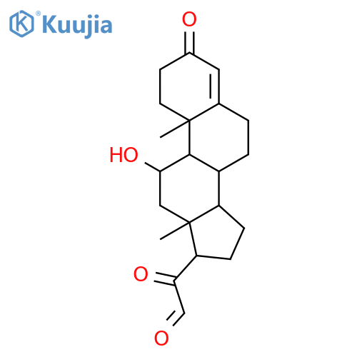 21-Dehydrocorticosterone (mixture of the aldehyde and the hydrated form) structure