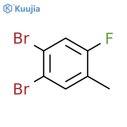 1,2-Dibromo-4-fluoro-5-methylbenzene structure