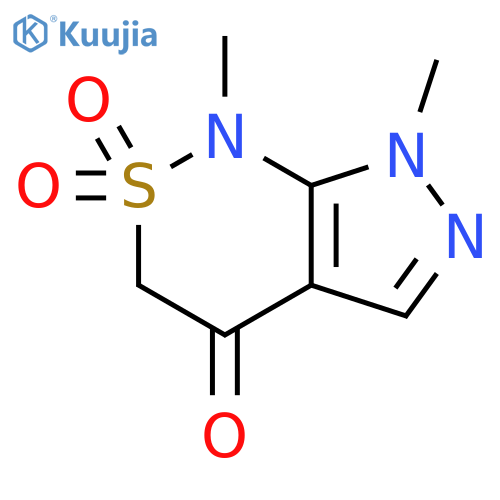 1,7-dimethyl-1H,3H,4H,7H-2lambda6-pyrazolo[3,4-c][1,2]thiazine-2,2,4-trione structure