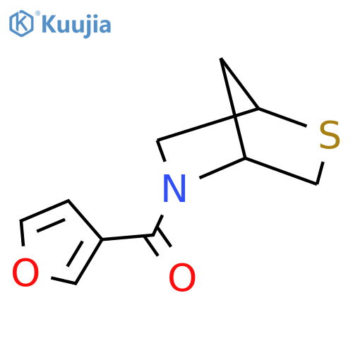 5-(furan-3-carbonyl)-2-thia-5-azabicyclo[2.2.1]heptane structure