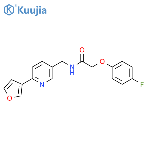 2-(4-fluorophenoxy)-N-{6-(furan-3-yl)pyridin-3-ylmethyl}acetamide structure