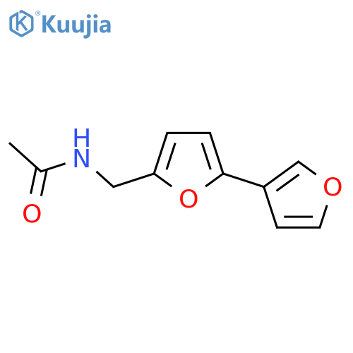 N-({[2,3'-bifuran]-5-yl}methyl)acetamide structure