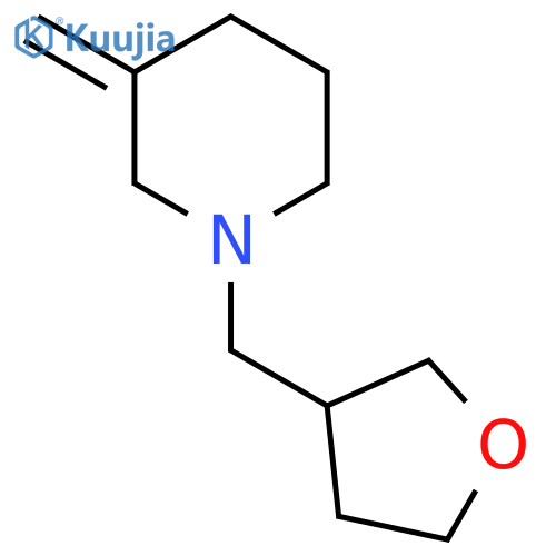 3-Methylene-1-((tetrahydrofuran-3-yl)methyl)piperidine structure