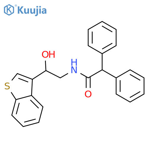 N-[2-(1-benzothiophen-3-yl)-2-hydroxyethyl]-2,2-diphenylacetamide structure