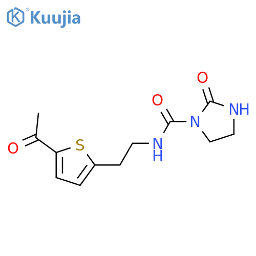 N-[2-(5-acetylthiophen-2-yl)ethyl]-2-oxoimidazolidine-1-carboxamide structure