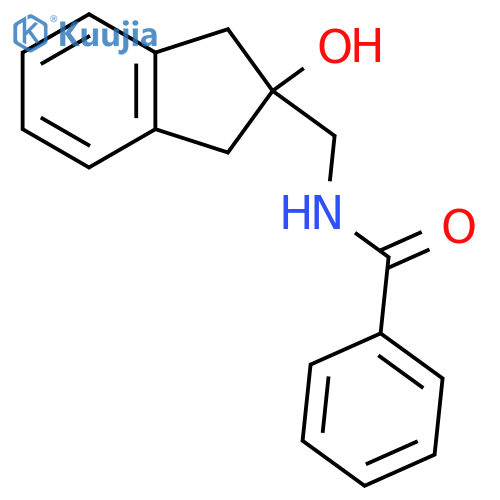 N-[(2-hydroxy-2,3-dihydro-1H-inden-2-yl)methyl]benzamide structure