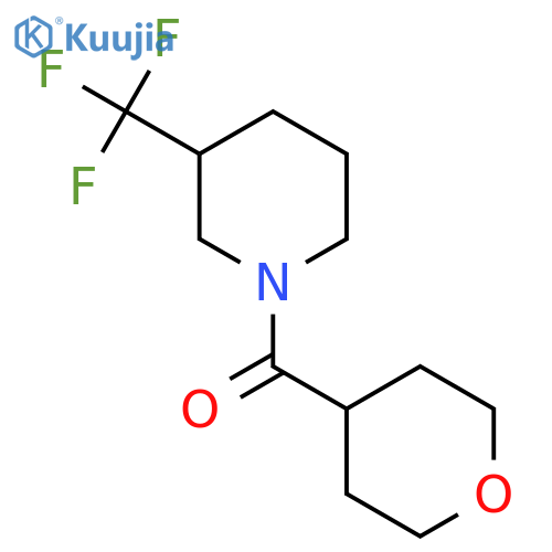 1-(oxane-4-carbonyl)-3-(trifluoromethyl)piperidine structure