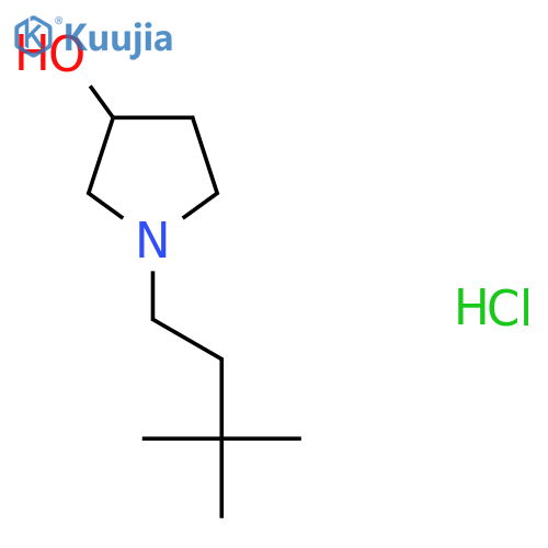 1-(3,3-Dimethylbutyl)pyrrolidin-3-ol hydrochloride structure