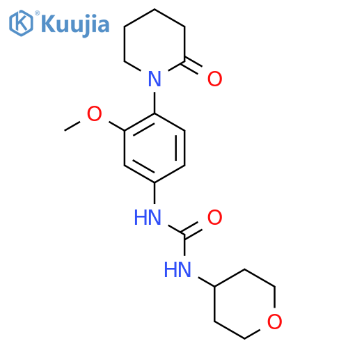 3-[3-methoxy-4-(2-oxopiperidin-1-yl)phenyl]-1-(oxan-4-yl)urea structure