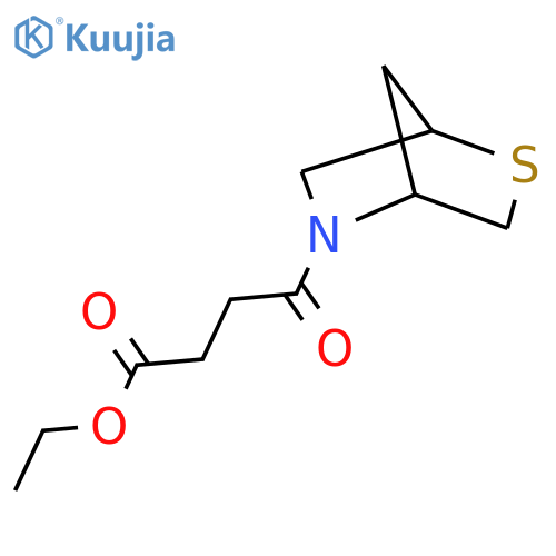 ethyl 4-oxo-4-{2-thia-5-azabicyclo[2.2.1]heptan-5-yl}butanoate structure