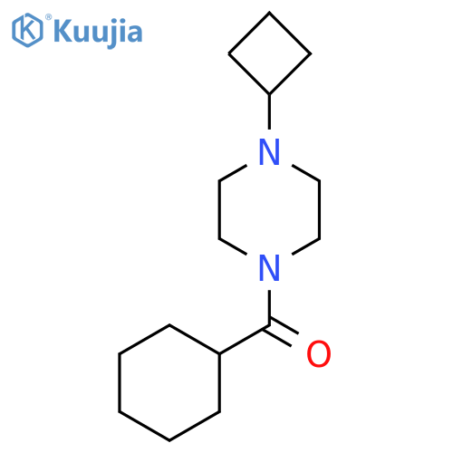1-cyclobutyl-4-cyclohexanecarbonylpiperazine structure