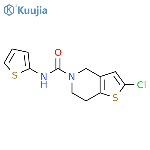 2-chloro-N-(thiophen-2-yl)-4H,5H,6H,7H-thieno[3,2-c]pyridine-5-carboxamide structure