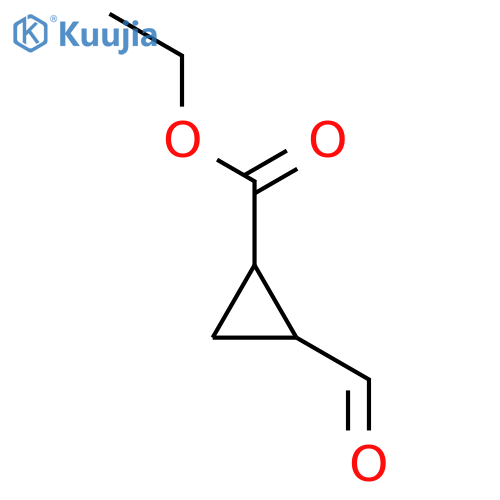 ETHYL 2-FORMYL-1-CYCLOPROPANECARBOXYLATE structure