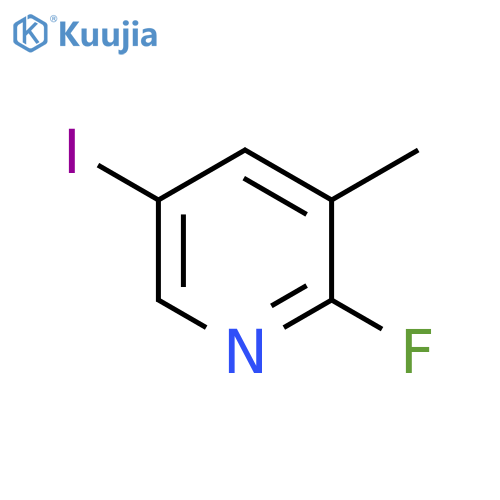 2-Fluoro-5-iodo-3-methylpyridine structure