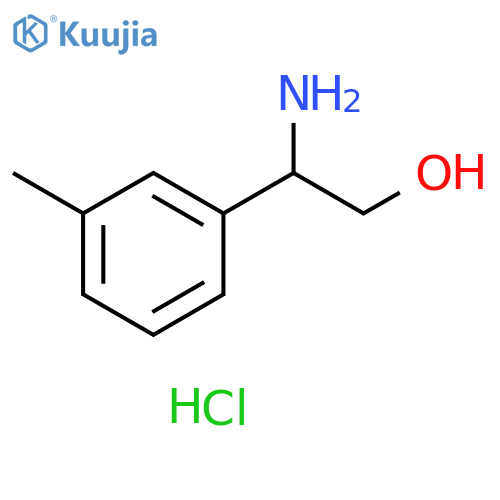 2-Amino-2-(3-methylphenyl)ethan-1-ol hydrochloride structure