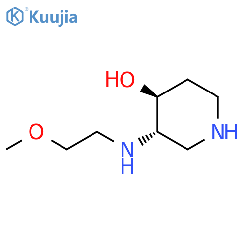 (3S,4S)-3-(2-methoxyethyl)aminopiperidin-4-ol structure