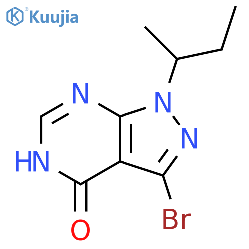3-bromo-1-(butan-2-yl)-1H-pyrazolo3,4-dpyrimidin-4-ol structure