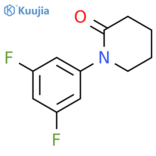 1-(3,5-difluorophenyl)piperidin-2-one structure