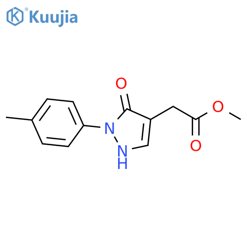 methyl 2-2-(4-methylphenyl)-3-oxo-2,3-dihydro-1H-pyrazol-4-ylacetate structure
