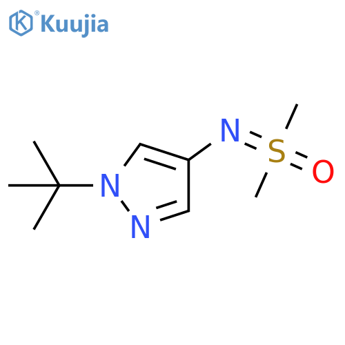 (1-tert-butyl-1H-pyrazol-4-yl)iminodimethyl-lambda6-sulfanone structure