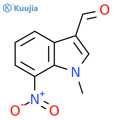 1-Methyl-7-nitro-1H-indole-3-carbaldehyde structure