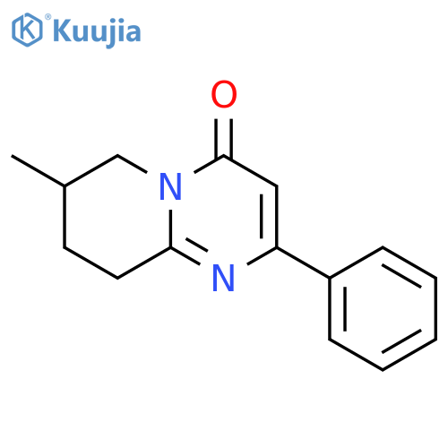7-methyl-2-phenyl-4H,6H,7H,8H,9H-pyrido1,2-apyrimidin-4-one structure