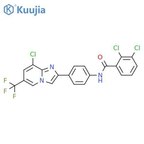 Benzamide, 2,3-dichloro-N-[4-[8-chloro-6-(trifluoromethyl)imidazo[1,2-a]pyridin-2-yl]phenyl]- structure