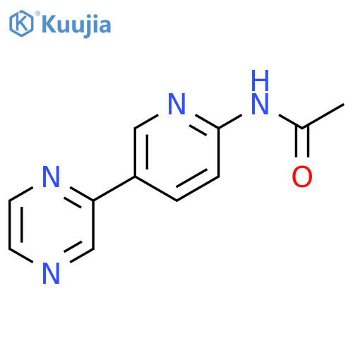 N-(5-(Pyrazin-2-yl)pyridin-2-yl)acetamide structure