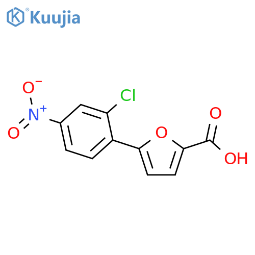 5-(2-chloro-4-nitrophenyl)furan-2-carboxylic acid structure